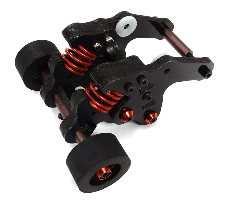 C30086BLACK Wheelie Bar Set for Traxxas 1/10 E-Revo 2.0 - Image 1