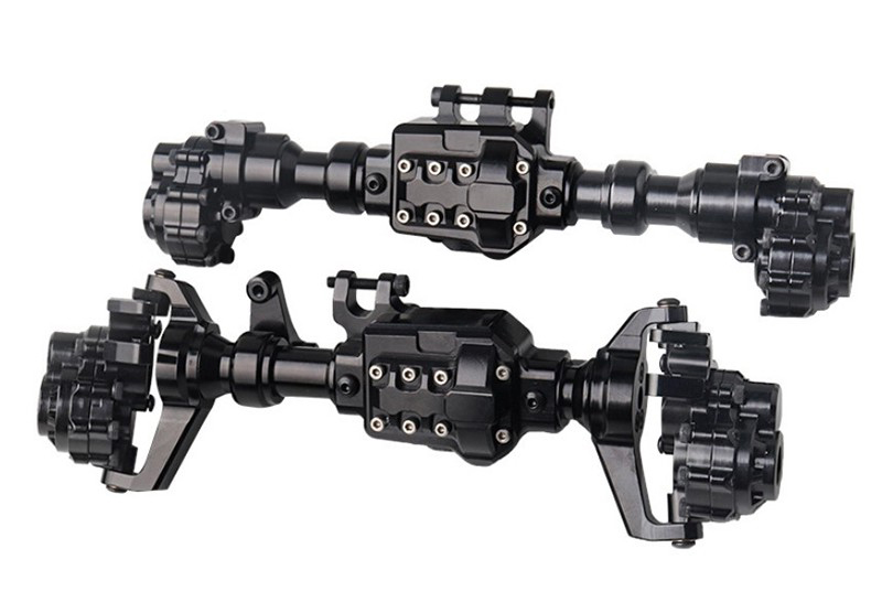 C30088BLACK Alloy Front & Rear Portal, Axle Housings & Uprights for Traxxas TRX-4 Crawler - Image 1