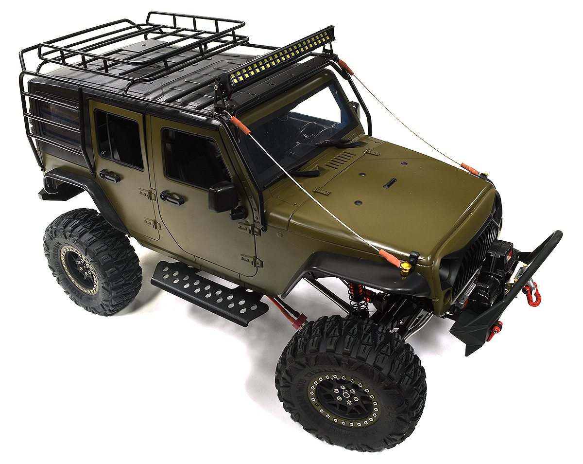 C30107GREEN Realistic 1/10 Custom Scale Green Crawler JW10-S+Cage 2.4GHz Radio Control RTR - Image 1