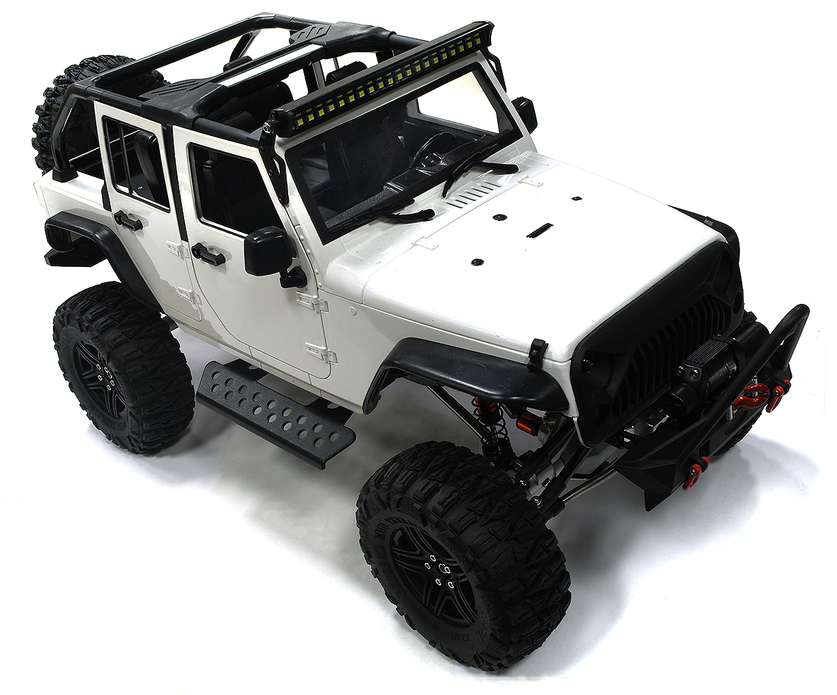 C30109WHITE Realistic 1/10 Scale White Off-Road RC Crawler Truck 2.4GHz RTR Model - Image 1