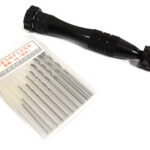 Precision Hand Drill Tool w/ Drill Bits (0.8-3mm) for Model Building