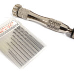 Precision Hand Drill Tool w/ Drill Bits (0.8-3mm) for Model Building