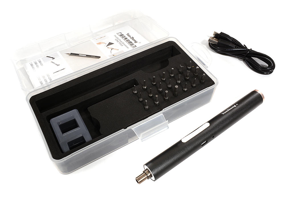 C30124 Professional Dual Power Mini Electric Driver Tool Set w/ 21 Bits - Image 1