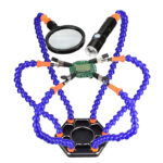 Soldering Workstation Stand w/ LED Light & Magnifying Glass - Image 2