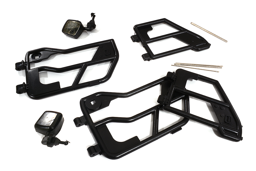 C30152 Plastic 1/110 Scale Half Door Kit for Jeep Wrangler Type JW10-S & JW10-C Bodies - Image 1
