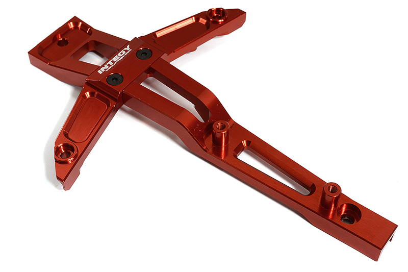 C30182RED Billet Machined Front Chassis Brace for Traxxas 1/10 Maxx 4S Truck 8921 - Image 1