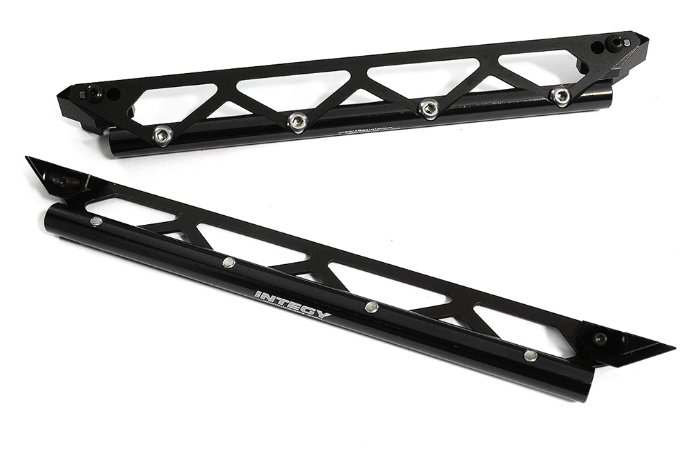 C30195BLACK Machined Side Protection Nerf Bars for Traxxas 1/10 Scale Maxx 4S RC Truck 8923 - Image 1