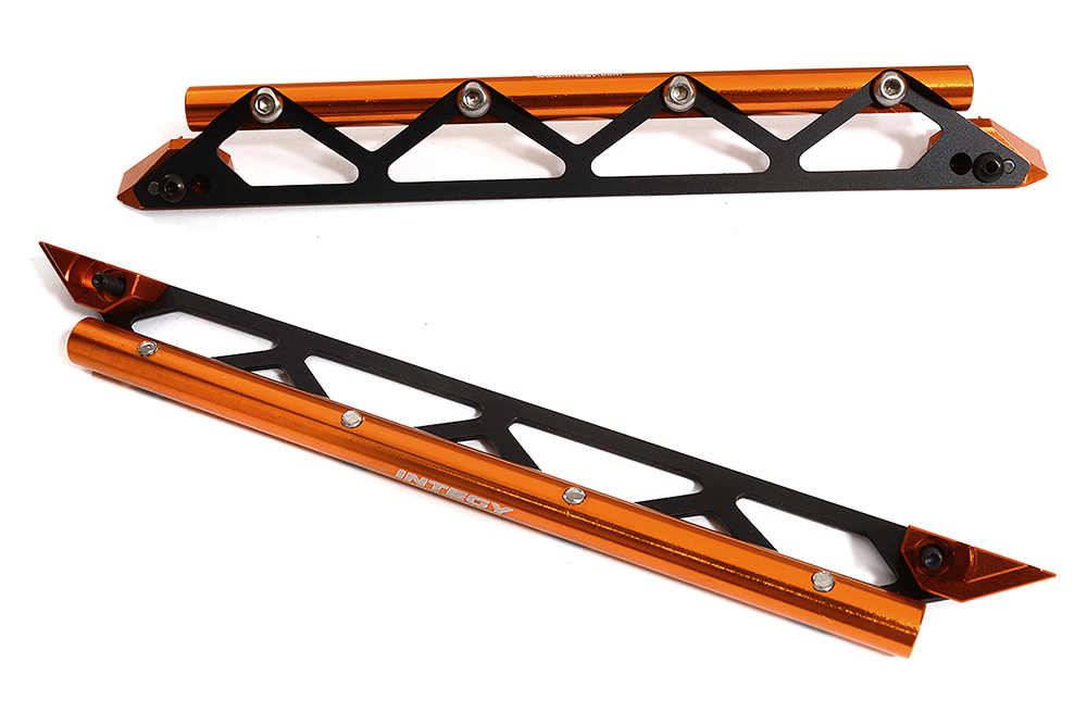 C30195ORANGE Machined Side Protection Nerf Bars for Traxxas 1/10 Maxx 4S Truck 8923 - Image 1