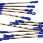 Billet Machined Blue Linkage (11) Set for Element RC 1/10 Scale Enduro Sendero