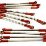Billet Machined Red Linkage (11) Set for Element RC 1/10 Scale Enduro Sendero