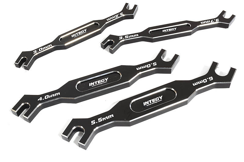 C30203BLACK Complete Turnbuckle Wrench Set (8 Sizes) 3, 3.2, 3.5, 3.7, 4, 5, 5.5 & 6mm - Image 1