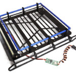 Roof Top Luggage Tray 190x175x40mm w/ LED Light Bar for Axial SCX10 II 6X6