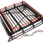 Roof Top Luggage Tray 190x175x40mm w/ LED Light Bar for Axial SCX10 II 6X6