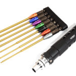 QuickPit 7 Sizes, Wrench w/ Allen Hex Tip Set (0.05 1.5 1/16 5/64 2.5 3/32 3.0)