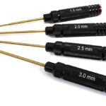 Metric Size Allen Hex Wrench Set 4pcs (1.5, 2, 2.5 & 3mm)