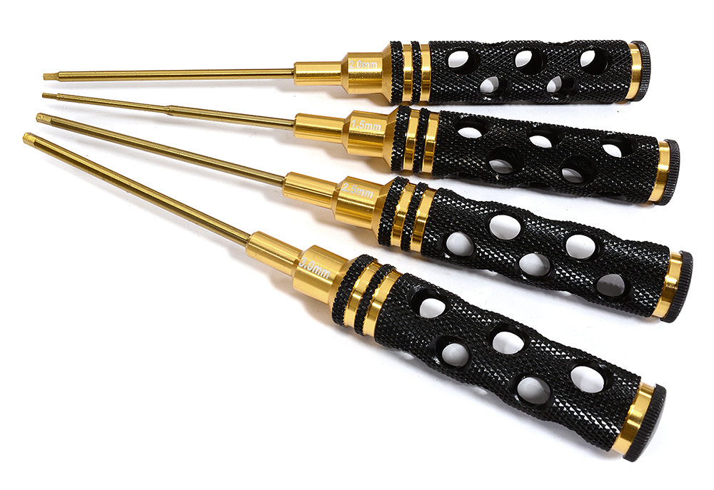 C30224 Metric Size Allen Hex Wrench Set 4pcs (1.5, 2, 2.5 & 3mm) - Image 1