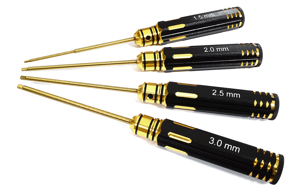 C30225 Metric Size Allen Hex Wrench Set 4pcs (1.5, 2, 2.5 & 3mm) - Image 1