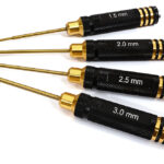 Metric Size Allen Hex Wrench Set 4pcs (1.5, 2, 2.5 & 3mm)