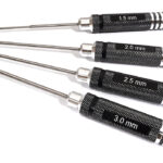Metric Size Allen Hex Wrench Set 4pcs - 1.5, 2, 2.5 & 3mm