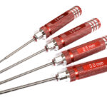 Metric Size Allen Hex Wrench Set 4pcs (1.5, 2, 2.5 & 3mm)