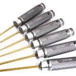 Metric Size Allen Hex Wrench Set 6pcs (0.9, 1.3, 1.5, 2, 2.5 & 3mm)