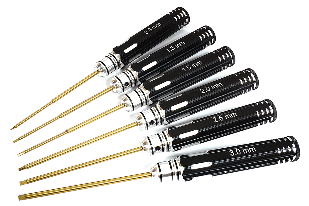 C30259 Metric Size Allen Hex Wrench Set 6pcs (0.9, 1.3, 1.5, 2, 2.5 & 3mm) - Image 1
