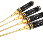 Metric Size Allen Hex Wrench Set 4pcs (1.5, 2, 2.5 & 3mm)