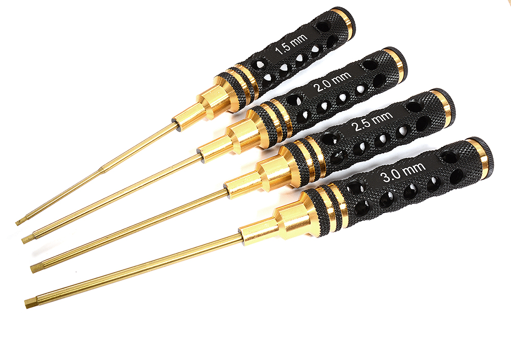 C30261 Metric Size Allen Hex Wrench Set 4pcs (1.5, 2, 2.5 & 3mm) - Image 1