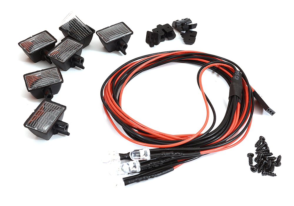 C30270 Realistic Spot Light (6) Set w/ LED for 1/10 & 1/8 Scale - Image 1