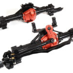 Billet Machined F & R Axle Assembly for 1/10 SCX10 Crawler w/ 4-Link Suspension