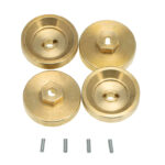 Alloy Machined Brass Wheel Spacers 4mm Thick for Axial 1/24 SCX24 -7g Each