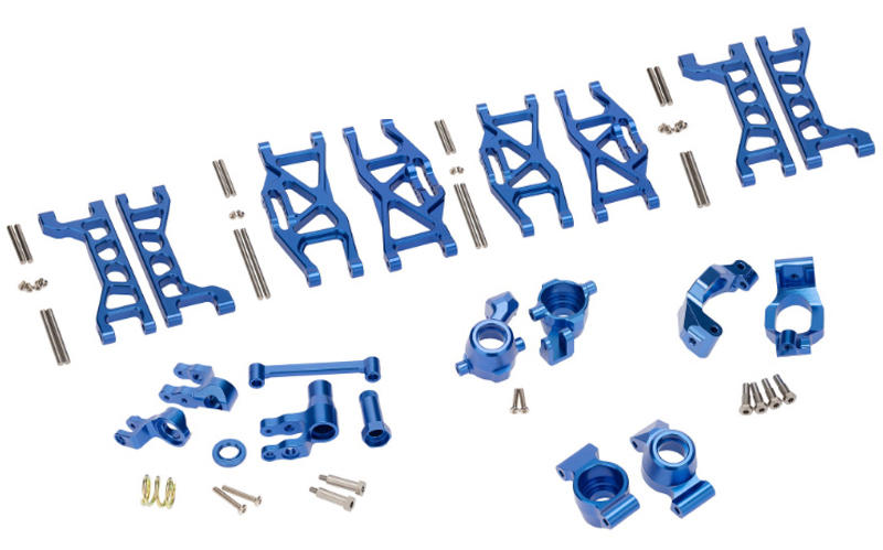 C30346BLUE Blue Alloy Upgrade Conversion Kit for Traxxas 1/10 Maxx 4S - Performance Hop-Up - Image 1