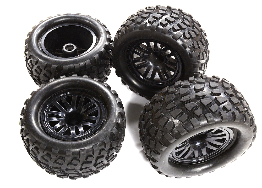 C30368 1/10 Off-Road Wheel & Tire Set, 4pcs OD=132mm W=68mm Hex=12mm - Image 1