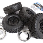 Tire & Wheel (4) Set 4ASS-PA008 for HG-P408 1/10 4X4 H1 Hummer