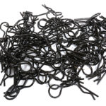 Bent-Up Body Clips (100) for 1/8 Scale RC (LxW=33x12mm)