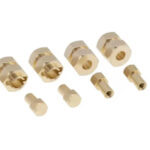 Alloy Machined Brass Wheel Hex Adapters 9.5mm Thick for Axial 1/24 SCX24 Crawler
