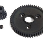 Steel 0.8M 32 Pitch 54T Spur+15T Pinion Set w/5mm for Most Traxxas 1/10 4X4