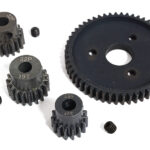 Steel 32 Pitch 54T Spur+15+17+19T Pinion Set w/5mm for Most Traxxas 1/10 4X4