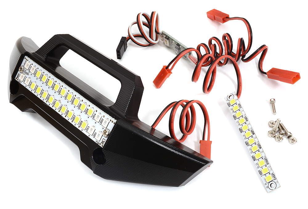 C30716 Front Bumper + LED Light Set w/ Control Board for Traxxas 1/10 Maxx 4S 8935 - Image 1