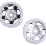 Billet Machined Alloy Wheels (2) for Axial 1/24 SCX24 Rock Crawler