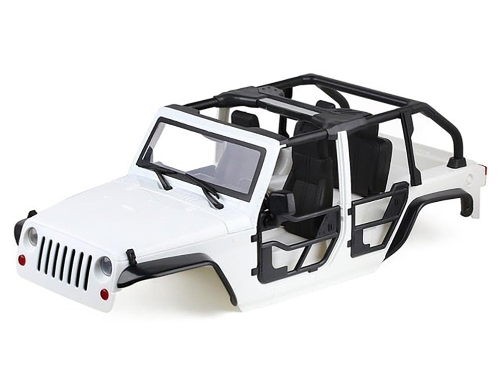 C30821WHITE Realistic JC10 Hard Plastic Body Kit for 1/10 Scale Off-Road Crawler WB=313mm - Image 1