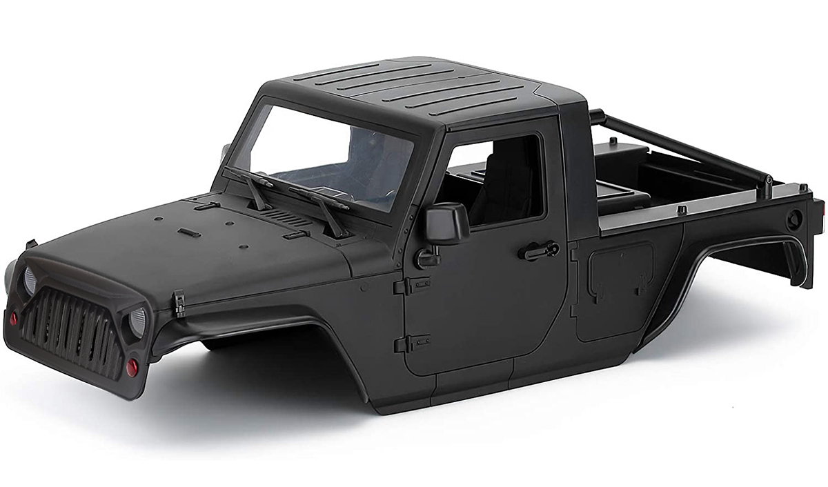C30822BLACK Realistic JX10 Hard Plastic Body Kit for 1/10 Scale Off-Road Crawler WB=313mm - Image 1