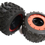 Tires, Wheels & Inserts TK17 w/ 17mm Hex for Monster Truck Size 2pcs OD=155mm