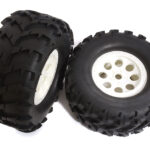 Tires, Wheels & Inserts TK44 w/17mm Hex for 1/8 Monster Truck Size 2pcs OD=175mm