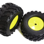 Tires, Wheels & Inserts TK48 w/17mm Hex for 1/8 Monster Truck Size 2pcs OD=170mm