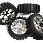 Tires, Wheels & Inserts TK55 Style w/ 17mm Hex for 1/8 Buggy Size 4pcs OD=120mm