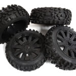 Tires, Wheels & Inserts TK63 Style w/ 17mm Hex for 1/8 Buggy Size 4pcs OD=120mm