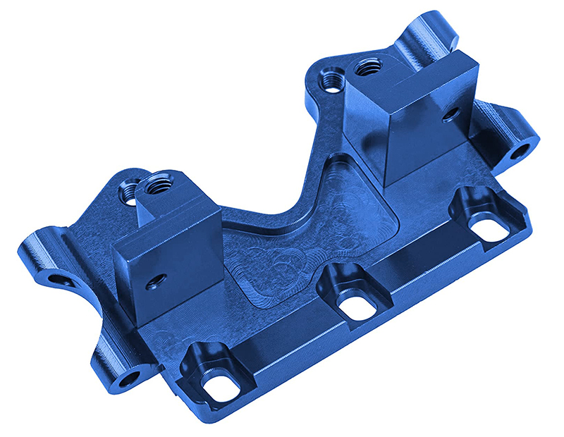 C30899BLUE Alloy Front Bulkhead for Traxxas 1/10 Electric Rustler 2WD & Slash 2WD 2530A - Image 1
