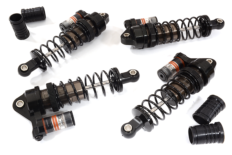 C30938GREY Billet Machined Piggyback Shock Set for Arrma 1/10 Granite Voltage 2WD AR330433 - Image 1