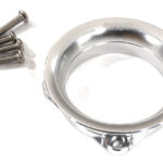 Silver Aluminum Cold Air Intake Ram Funnel for 40x40mm Size Cooling Fan